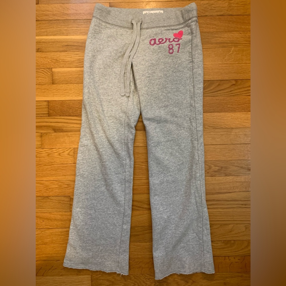 Aeropostale small vintage wide leg gray sweatpants